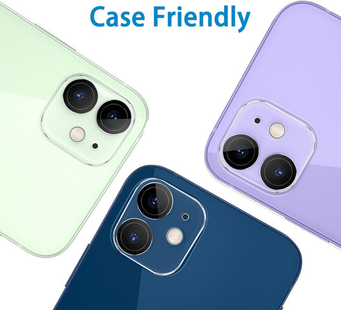 Tempered Glass Camera Lens Protector for iPhone 12 6.1" - 3 Pack, Ultra HD, 9H Hardness, Anti-Scratch, Easy Install,