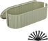 FABROK Cable Management Box with 10 Cable Ties, Large Green Organizer Box for Power Strips and Wires at Home/Office