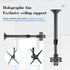 TIKATARER 3D 15. 5 24 Inches Holographic Projection Bracket, Advertising Hologram Fan Hologram Fan Desktop Stand