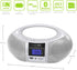 HANNLOMAX HX-506R Portable AM/FM Radio, Bluetooth, USB/SD Slot for MP3 Playback, Aux-in, AC/DC Dual Power Source. (White)