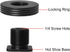 1/4" Female Thread to Hot Shoe Adapter, LUORNG 2PCS Hot Shoe Mount Adapter with 1/4 to 1/4 inch Male Screw