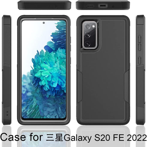 for Samsung Galaxy S20 FE 5G Case, Dual Layer Heavy Duty Protective Cover with Screen Protector