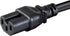 Monoprice Heavy Duty Power Cable - 2 Feet, Black, IEC 60320 C14 to C15