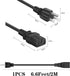 Power Cord for ION/QSC/Pyle/ECOXGEAR Bluetooth Speaker, 6 FT C13 3 Prong Plug Charger Cable