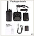 Retevis RT27 Rechargeable Walkie Talkies for Adults, 2 Way Radios for Family Hiking, Camping (2 Pack)