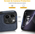 Classy Design Luxury Leather Phone Case for iPhone 12 Pro Max - Non-Slip Grip Full Body Ultra Slim Protective Case