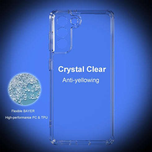 TENOC Samsung Galaxy S21 5G Phone Case, Clear Non-Yellowing Protective Bumper Hard Back Cover