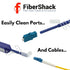 1.25mm LC Fiber Cleaner Pen, 800+ Single Click Cleaner, Optical Connector Cleaner with Damage Protection Case
