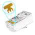 iwillink 100 Pack Shielded RJ45 Cat6 Pass Through Connectors, Ethernet Cable Crimp Connectors for Solid Wire