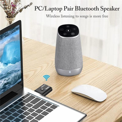 Bluetooth 5.0 2 in 1 Transmitter Receiver Converter, Car Wireless Audio Adapter USB 3.5mm Aux for TV, Home Stereo