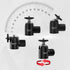 SIOTI Mini Tripod Ball Head - Swivel Mini Ball Head, Panoramic 360° Vertical Pan 90°, Compatible with Projector/DSLR