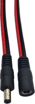 Halokny DC Power Pigtails Cable, 1 Pair 14AWG DC5.5x2.1mm 12V Male & Female Connectors for CCTV