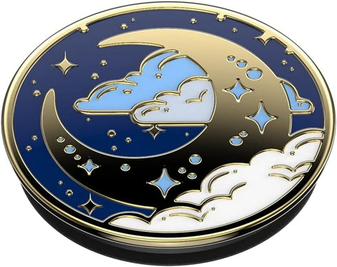 PopSockets Phone Grip with Expanding Kickstand: Enamel Fly Me To The Moon for Phone