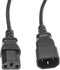 CableWholesale 3 feet Computer/Monitor Power Extension Cord, C13 Female to C14 Male Plug,