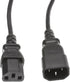 CableWholesale 3 feet Computer/Monitor Power Extension Cord, C13 Female to C14 Male Plug,