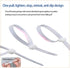Generic 100 11 pieces of nylon zip ties, double-sided toothed, with a tensile strength of pounds, adjustable