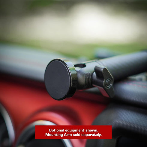DiabloM6 Magnetic Cell Phone Mount Compatible with iPhone and Android Smartphones - 20mm Attachment Ball - Metal Plate attaches to Device