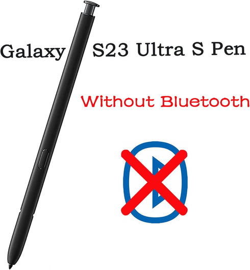 Black Galaxy S23 Ultra S Pen for Samsung Galaxy S23 Ultra S Pen No Bluetooth 5G Touch Screen Stylus Pen Replacement Parts for Samsung Galaxy S23 Ultra S Pen Phantom Black