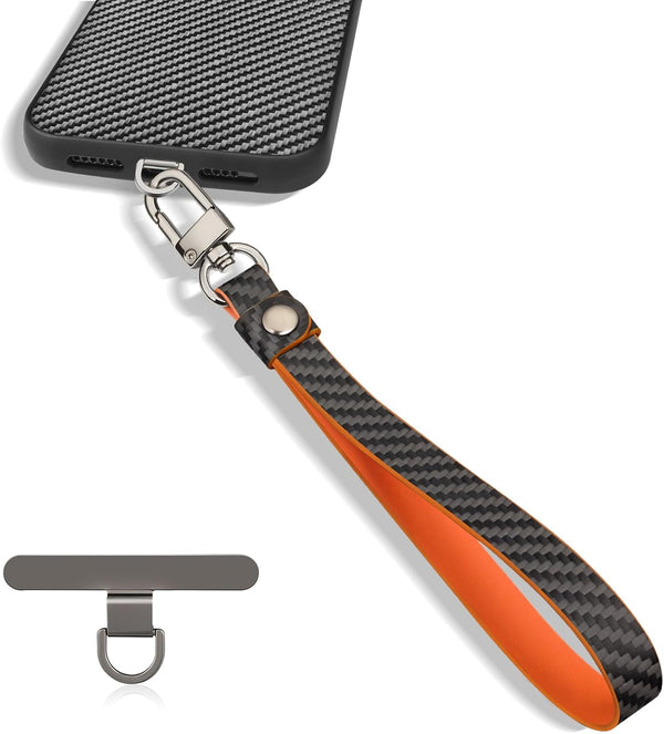 Carbon Zone Carbon Fiber Phone Wrist Strap,Phone Chain Wristlet,Anti Theft Strap,Universal Mobile Device Chain