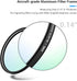 JJC 62mm Black Diffusion 1/2 Filter, Mist Cinematic Dreamy Effect Filter with 28 Layer Coatings for Camera Vlog/Video