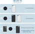 Mount Metal Plate for Cell Phone Magnet Holder with Strong Adhesive Sticker, 2 Round and 2 Rectangle