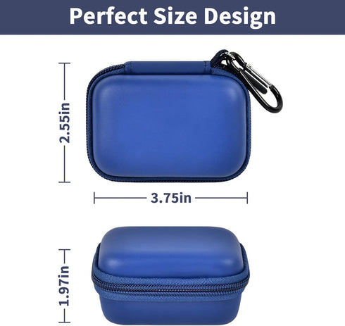 Carrying Case for iWALK Portable Charger Power Bank, Compatible with Various Small Charging Battery Packs (Blue Bag