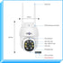 Hiseeu 2K 3MP PTZ Outdoor Security Camera, WiFi Camera with Auto Tracking, Light Alarm, Two-Way Audio, Plug-in Cable