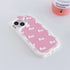 AUCAN Cute Silicone Case for iPhone 15 6.1", Pink Kawaii Soft Funny Shockproof Classic Cat Bow Cover for Girls Women