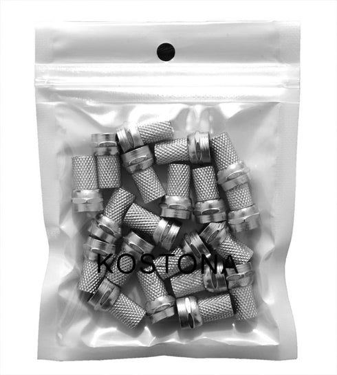 RG6 F Type Twist-On Screw Coaxial Cable Connector Adapter Plug (20 Pack)