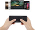 2.4GHz Wireless Touchpad Keyboard, RT-MWK02 Rechargeable Ultra-Thin Mini USB Backlit Keyboard for HTPC, PS3, 360, ONE
