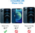JETech Screen Protector for iPhone 12 Pro 6.1-Inch with Camera Lens Protector, Tempered Glass Film, 2-Pack Each