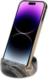 Marble Phone Stand, Luxurious Marble Holder for Cellphone Tablet, Desk Phone Stand with Non-Slip Silicone Dots