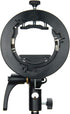 Godox S2 Speedlite S-Type Bracket Bowens Mount for Godox V1 AD200Pro AD400Pro, Precise Tilt Control and Umbrella Mount