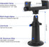 iTODOS Wall Mount Phone Holder Bracket with 360° Adjustable Mount for iPhone/Nexus/LG Smart Phones and GPS, Compatible