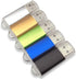 USB Flash Drives 2.0 Metal Key Pack of 5 Colors (512MB, Smaller Than 1GB, Blank)