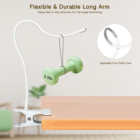 GAHOGA HB6550/HB6560/HB6148/HB6240//HB66/HB6339, SM935E Baby Monitor Clip Mount for HelloBaby ANMEATE Adjustable Clamp