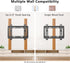 TV Wall Mount Bracket Low Profile Fixed for 14-43 Inch LED, LCD, Plasma TVs, Universal Mount Fits 8" Wood Studs