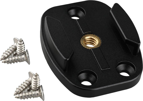 QR Mount with Pilot Holes – All Metal Quick Release Plate with 1/4”-20 Tripod Screw