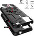 Jeylly for TCL Revvl 5G Case with 2 Pack Tempered Glass Screen Protector, Shockproof Protective Cover, Black