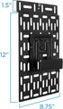 Mount-It! Cable Box Mount Behind TV | Adjustable Universal Mounting Bracket for Streaming Devices, Router, Modem, DVD |