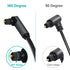 90 360 PS4, (25ft/7.6m) EMK Degree Toslink Optical Cable Degree Free-Rotating Plug Fiber Optic Cable S/PDIF Toslink