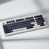 4pcs White Topographic Keycaps, PBT Cherry Profile Dye-Sublimation Custom Keycap Set for Mechanical Keyboards
