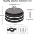 Monosaudio 4Pcs 40x20mm Speaker Isolation Feet, Single-sided 3M Adhesives, Speaker Spike Pads with Non-Slip Rubber