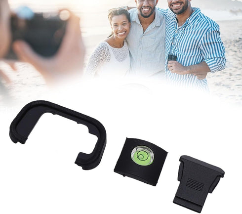R8 Viewfinder Eyecup, Portable Eyepiece Eye Cup with Hot Shoe Cover and Level, Fit for RP Camera