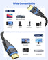 8K 15 2.1 15 48Gbps (8K@60Hz, 4K@120Hz, 2K,eARC,HDCP2.3,Dynamic PS5/HDTV/Monitor/Projector/Gaming/SoundBar Long HDMI