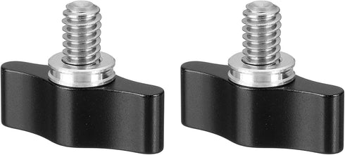 PATIKIL Clamping Screw Knob 1/4" x 0.87", 2Pcs Aluminum Alloy t Shaped