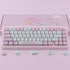 PBT Cute Kitty-cat Keycaps Set - 140 Keys Dye-Sublimation MOA Profile for Cherry Gateron MX Switches