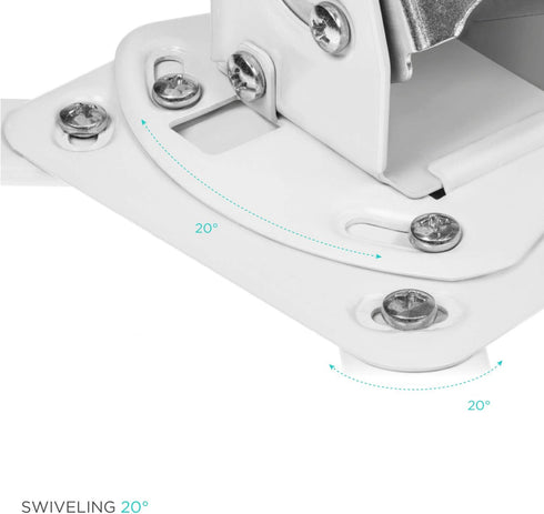ONKRON Universal Projector Mount, Ceiling & Wall up to 22 lbs, Adjustable Height with Swivel