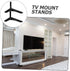 SEWOART Heavy Duty Tv Stand No-Drill Desktop Mount for Tvs Sturdy Aluminum Alloy Fit Modern Design