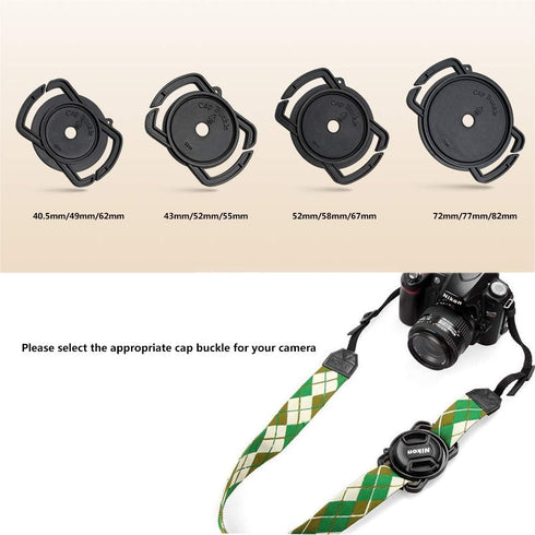 Anti-Lost Button Holder Keeper for Cameras, Lens Cap Buckle for Canon Nikon Sony Pentax Sigma DSLR/SLR/Evil (43x52x55mm)